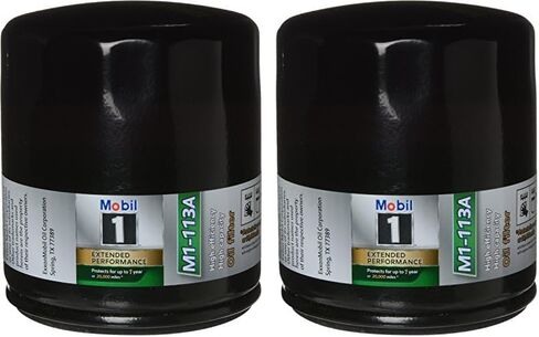 MobilOil Filter, Extended Performance, Canister, Screw-On, 3.08 in Tall, 13/16-16 in Thread, Steel, Black, GM, Each in Kuwait