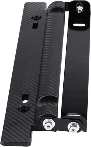 Flip Up License Plate Bracket Spring License Plate Bracket Trailer Offroad License Plate Holder Universal 180° Angle Adjustable License Registration Plate Tag Holder Carbon Fiber Tail Light Bracket in Saudi Arabia