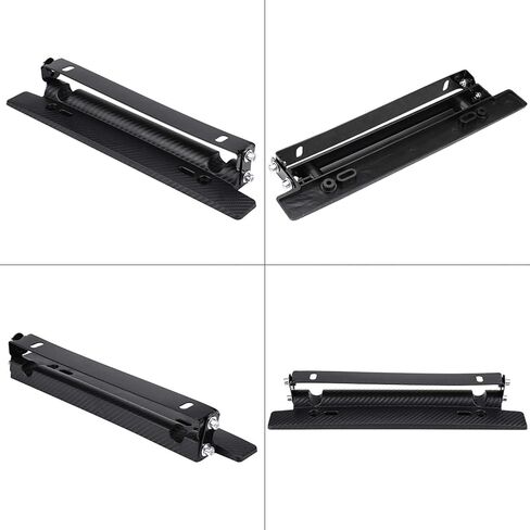 Flip Up License Plate Bracket Spring License Plate Bracket Trailer Offroad License Plate Holder Universal 180° Angle Adjustable License Registration Plate Tag Holder Carbon Fiber Tail Light Bracket in Saudi Arabia