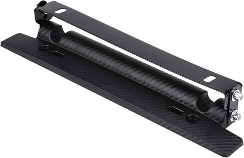 Flip Up License Plate Bracket Spring License Plate Bracket Trailer Offroad License Plate Holder Universal 180° Angle Adjustable License Registration Plate Tag Holder Carbon Fiber Tail Light Bracket in Saudi Arabia