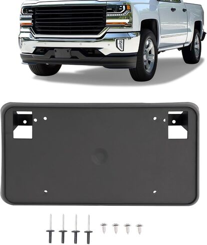 حامل لوحة الترخيص الأمامي قوس متوافق مع 2016-2018 شيفروليه تشيفي سيلفرادو 1500 ، 2019 Silverado 1500 LD بديل لـ 23354526 GM1068172 إطار تصاعد لوحة الترخيص in Saudi Arabia