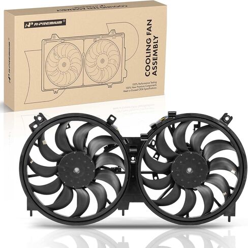 A-Premium Engine Radiator Cooling Fan Assembly Compatible with Select Nissan Models - Murano 2009-2014, Quest 2011-2017 - Replace# 214811AA0A, 21481JN20A in Saudi Arabia