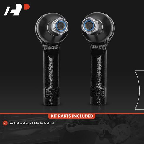A-Premium 2 x Front Outer Tie Rod Ends, Compatible with Hyundai Genesis Coupe 2010-2016 Coupe 2-Door in Saudi Arabia
