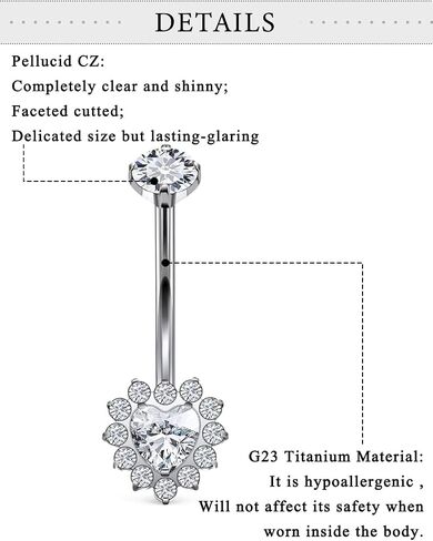 Long Belly Button Rings Hypoallergenic Titanium Belly Button Ring 14mm Navel Rings for Women 14G Long Bar Navel Piercing Jewelry in Kuwait