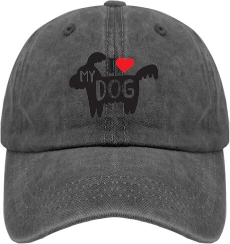 Dad Hat I Love My Dog, Graphic Caps for Men in Saudi Arabia