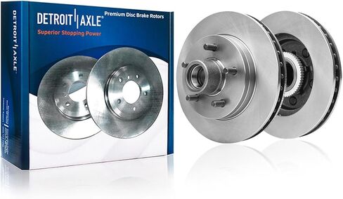 Detroit Axle - مجموعة الفرامل الأمامية لـ 2WD GMC CHEVROLET C1500 Suburban Savana Express 1500 Tahoe Yukon Discon Brake Brakes Brakes: 11.61 "Inch Rotor in Saudi Arabia