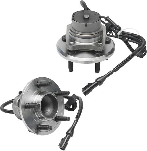 Detroit Axle - Front 2pc Wheel Bearing Hubs for 2003-2005 Mercury Grand Marquis Lincoln Town Car Ford Crown Victoria, 2003-2004 Marauder, 2 Wheel Bearing and Hubs Assembly Set Replacement in Saudi Arabia