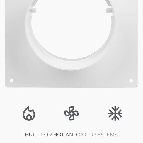 6 بوصة من البلاستيك شفة مستقيمة أو مرنة لمحبي الاستخراج ، ولوحة الحائط ، واتصال قناة التدفئة والتبريد. شفة موصل القناة الدائرية in Kuwait