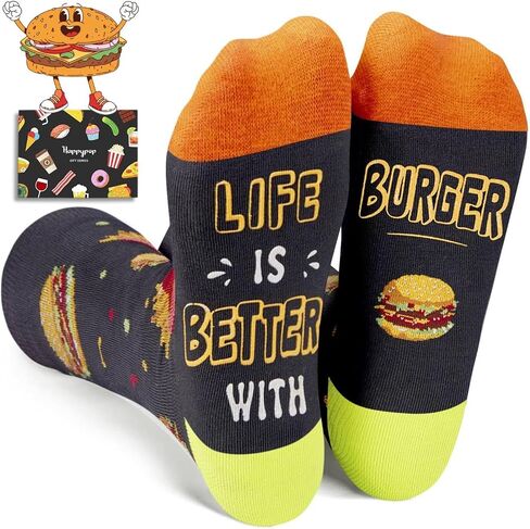 جوارب HAPPYPOP Popcorn Socks - جوارب فيلم الذرة - أفكار هدايا لعشاق الأفلام، ليلة الفيلم in Saudi Arabia