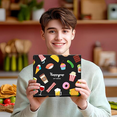 جوارب HAPPYPOP Popcorn Socks - جوارب فيلم الذرة - أفكار هدايا لعشاق الأفلام، ليلة الفيلم in Saudi Arabia