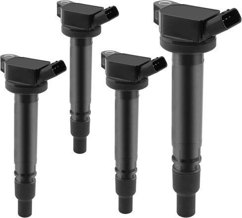HQPASFY Ignition Coil UF507 Pack & Iridium Spark Plugs Set of 4 Compatible with Toyota 4Runner Avalon Camry Highlander RAV4 Sequoia Tundra, Lexus ES300h GS450h IS350 RX350 Raplace#GN10366, IC587 in Saudi Arabia