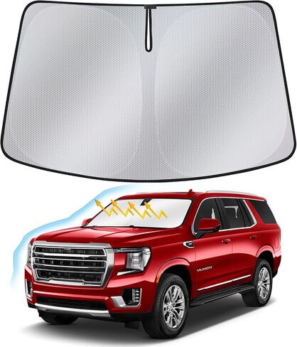 Windshield Sun Shade for Nissan Rogue 2021-2025— Upgraded Nano Materials Front Window Shade Cover for Rogue 2025-2021 Accessories, Foldable Windshield Sunshade Protector in Saudi Arabia