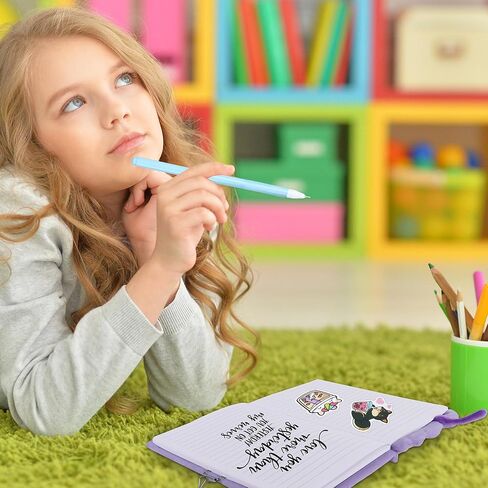 Gift Kit for Girls, Diary with Lock and Key,Boba Tea Plush Journal for Teen Girls,fuzzy diary for girls,Kawaii Birthday Gift Set for 5,6,7,8,9,10,Kids Notebooks with Purse,Bracelet,4 Straws Pens, Post-it Note,Stickers in Kuwait