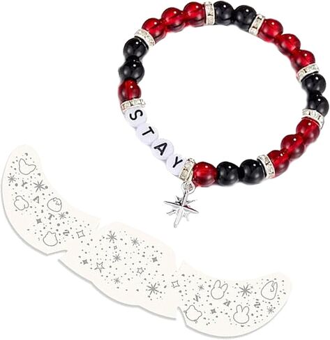 Stay Bracelet Glitter Frecles Face Tattoo Met ، أساور مطرز للنساء ، ملابس الحفلات الموسيقية النجمة البوب ، هدايا مستوحاة in Saudi Arabia