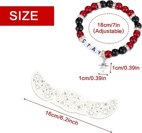 Stay Bracelet Glitter Frecles Face Tattoo Met ، أساور مطرز للنساء ، ملابس الحفلات الموسيقية النجمة البوب ، هدايا مستوحاة in Saudi Arabia