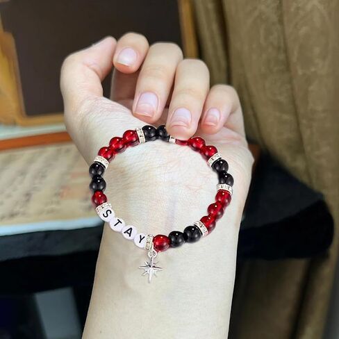 Stay Bracelet Glitter Frecles Face Tattoo Met ، أساور مطرز للنساء ، ملابس الحفلات الموسيقية النجمة البوب ، هدايا مستوحاة in Saudi Arabia