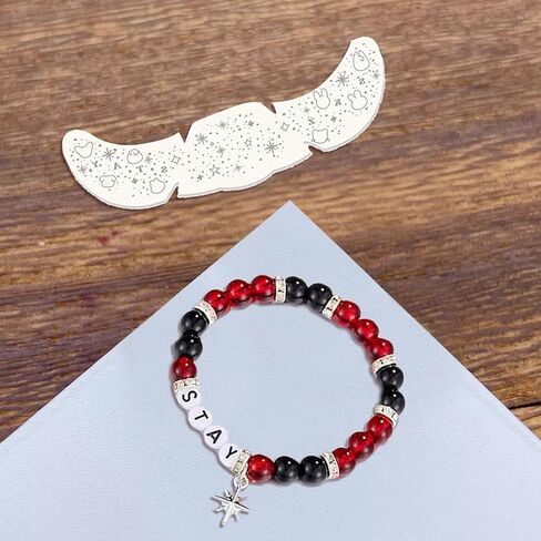 Stay Bracelet Glitter Frecles Face Tattoo Met ، أساور مطرز للنساء ، ملابس الحفلات الموسيقية النجمة البوب ، هدايا مستوحاة in Saudi Arabia