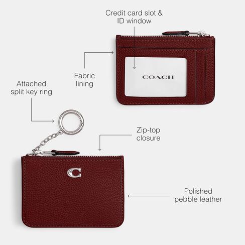 حافظة بطاقات أساسية للنساء من COACH، V5/أنثراسايت in Saudi Arabia