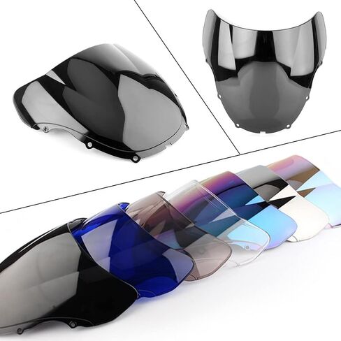Motorcycle Windshield Tinted Windshield Windscreen Motorcycle Windshield Windscreen ABS for CBR600 F4 1999 2000 CBR 600 CBR600F4 99 00 (Iridium) in Saudi Arabia