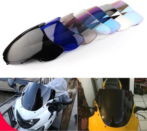 Motorcycle Windshield Tinted Windshield Windscreen Motorcycle Windshield Windscreen ABS for CBR600 F4 1999 2000 CBR 600 CBR600F4 99 00 (Iridium) in Saudi Arabia