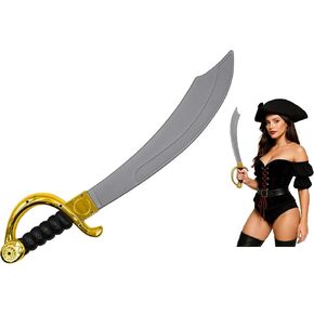 Nicky Bigs Novelties Fantasy Cosplay Plastic Arabian Curved Pirate Sword Cutlass Prop Weapon Costume in Kuwait