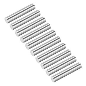 uxcell 5Pcs 304 Stainless Steel Rods, 6.5mm x 356mm Metal Solid Shaft Round Rod Lathe Bar Stock for Model Plane Cars Ship DIY Craft Metal Working in Kuwait