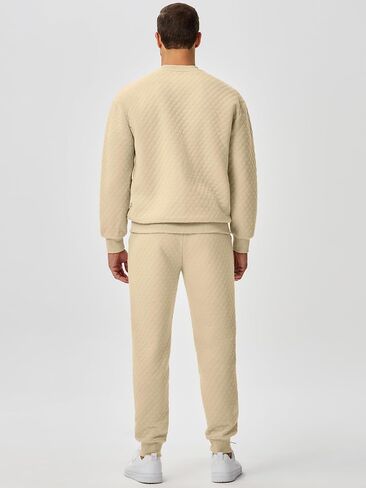 Jmierr Men's 2 قطعة عارضة ملابس Crewneck Sweatshirt tracksuit & joggers sweatpants setsuit مجموعة in Kuwait