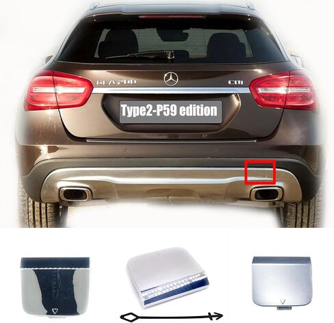 غطاء السحب الخلفي لـ 17-20 Mercedes Benz Gla X156 FL FIT GLA180 GLA200 GLA220 GLA250 GLA45 2017 2018 2019 in Kuwait