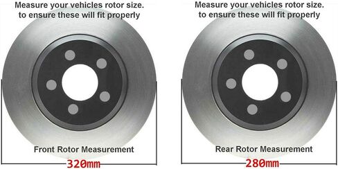 Detroit Axle-مجموعة الفرامل لعام 2013-2016 Ford Escape 2014-2018 Transit Connect Disc Discor دوارات الفرامل السيراميك بديل: 12.60 "بوصة الأمامية و 11.02 بوصة مزورة خلفية بوصة in Saudi Arabia
