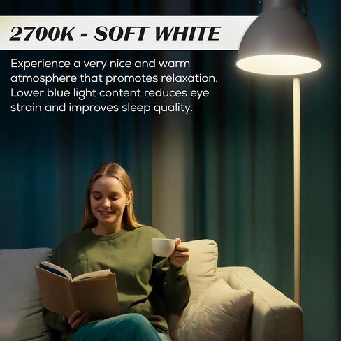 LED LED LID Dimable Compatibility 90 CRI 1000 Lumens 5000K 22،000HRS BR30 (6 Pack) in Saudi Arabia