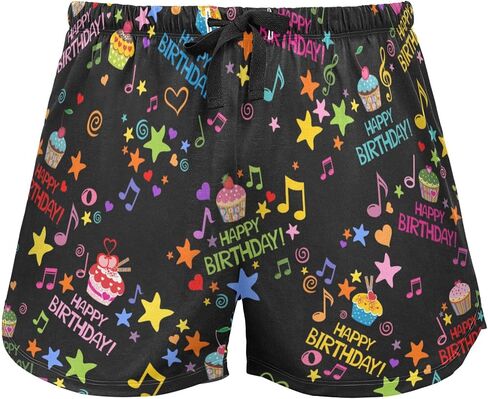 Fisyme Womens Shorts Loose Soft Elastic Waist Pajama Bottoms Casual Lounge Sleep Boxer Pj Shorts Sleepwear in Saudi Arabia
