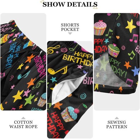 Fisyme Womens Shorts Loose Soft Elastic Waist Pajama Bottoms Casual Lounge Sleep Boxer Pj Shorts Sleepwear in Saudi Arabia