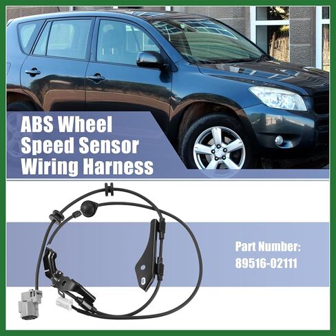Motoforti ABS Speed Speed Sensor تسخير الأسلاك الخلفية اليمنى 89516-02111 استبدال Toyota Prius Hatchback 2010-2015 لتويوتا بريوس الخامس 2012-2017 in Saudi Arabia
