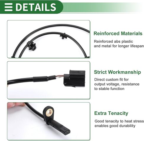 Motoforti ABS Wheel Speed Sensor ABS Sensor Anti-Lock Braking System Sensor for Nissan Pathfinder 2013-2020 No.479013JA0A Rear Left in Saudi Arabia