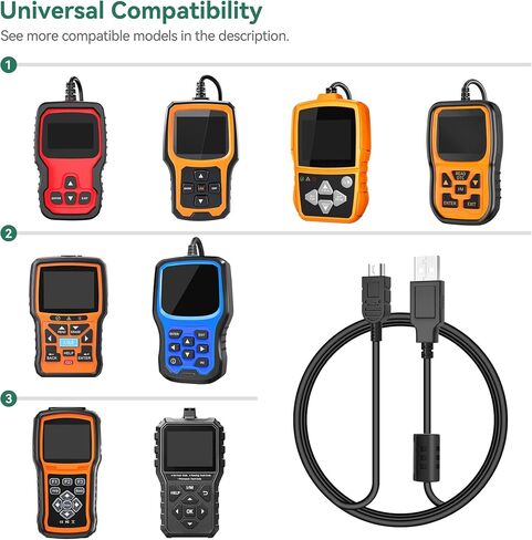 fite on Mini USB شحن ومزامنة كبل استبدال سلك Foxwell NT301 NT201 NT510 NT604 NT624 NT630 in Saudi Arabia