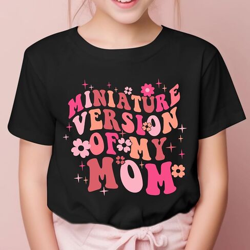 Flower Girl Shirt Cute Preppy Shirts for Girls Funny Letter Print T Shirt Floral Kids Graphic Summer Tees Tops in Saudi Arabia