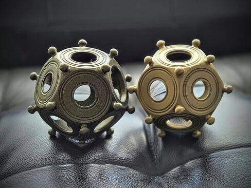 Mysterious Ancient Gallo Roman Dodecahedron - Bronze Historical Enigmatic Artifact - Ancient Roman Mystery Replica - High Quality in Saudi Arabia