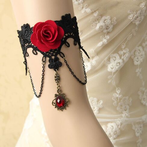 Upper Arm Cuff Bracelet for Women, Gothic Halloween Harness Armlet Cuff Adjustable Upper Arm Chain Bangle Band for Women in Saudi Arabia