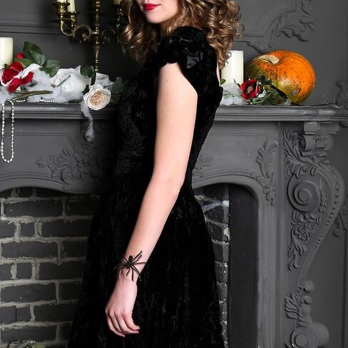 EVER FAITH Halloween Party Jewelry Accessory Rhinestone Crystal Art Deco Spider Animal Bangle Adjustable Cuff Bracelet for Women in Saudi Arabia