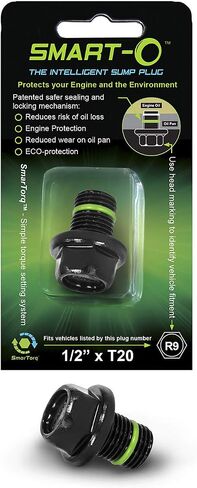 R9 Oil Drain Plug 1/2" x T20 – Anti-Leak & Anti-Vibration Sump Plug | High-Performance Sealing | Reusable | Eco-Friendly | Fast Install with Patented Technology in Saudi Arabia