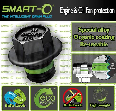 R9 Oil Drain Plug 1/2" x T20 – Anti-Leak & Anti-Vibration Sump Plug | High-Performance Sealing | Reusable | Eco-Friendly | Fast Install with Patented Technology in Saudi Arabia