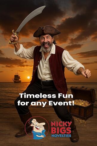 Nicky Bigs Novelties Fantasy Cosplay Plastic Arabian Curved Pirate Sword Cutlass Prop Weapon Costume in Kuwait