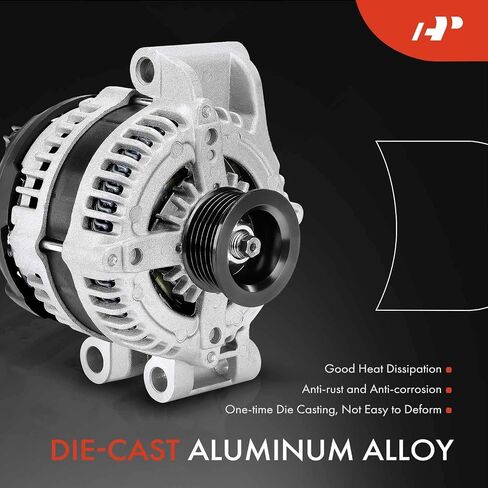 A-Premium Alternator Compatible with Chrysler 300 2008-2012 & Dodge Challenger 2008-2010, Charger 2008-2013, Magnum 2008, 12V 160A CW 6-Groove Pulley, Replace# 4210000620 in Saudi Arabia