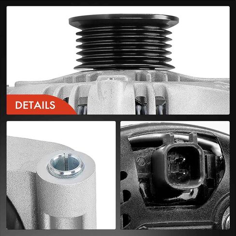 A-Premium Alternator Compatible with Chrysler 300 2008-2012 & Dodge Challenger 2008-2010, Charger 2008-2013, Magnum 2008, 12V 160A CW 6-Groove Pulley, Replace# 4210000620 in Saudi Arabia