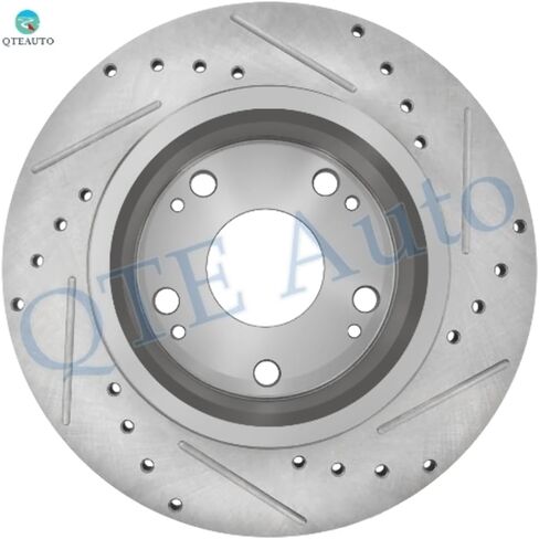 PM Auto Set of 12 Front-Rear Drilled Slotted Disc Brake Rotors-Ceramic Brake Pad kit For 2003-2007 Honda Accord in Saudi Arabia