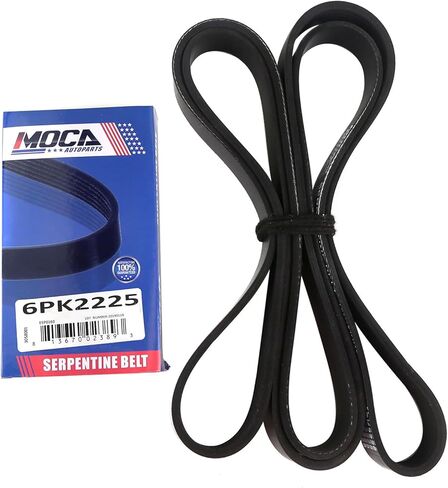 6PK2225 EPDM Serpentine Belt Fit 05-07 for Chevrolet Silverado, 04-07 for Dodge Dakota, 05-10 for Ford Mustang, 05-07 for GMC Sierra 1500, 12-17 For Jeep Wrangler, 12-15 for Mercedes-Benz ML350 in Kuwait