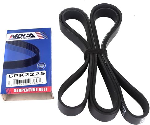 6PK2225 EPDM Serpentine Belt Fit 05-07 for Chevrolet Silverado, 04-07 for Dodge Dakota, 05-10 for Ford Mustang, 05-07 for GMC Sierra 1500, 12-17 For Jeep Wrangler, 12-15 for Mercedes-Benz ML350 in Kuwait