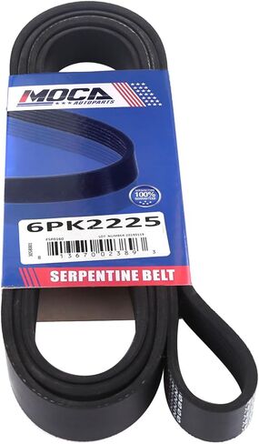6PK2225 EPDM Serpentine Belt Fit 05-07 for Chevrolet Silverado, 04-07 for Dodge Dakota, 05-10 for Ford Mustang, 05-07 for GMC Sierra 1500, 12-17 For Jeep Wrangler, 12-15 for Mercedes-Benz ML350 in Kuwait
