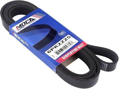 6PK2225 EPDM Serpentine Belt Fit 05-07 for Chevrolet Silverado, 04-07 for Dodge Dakota, 05-10 for Ford Mustang, 05-07 for GMC Sierra 1500, 12-17 For Jeep Wrangler, 12-15 for Mercedes-Benz ML350 in Kuwait