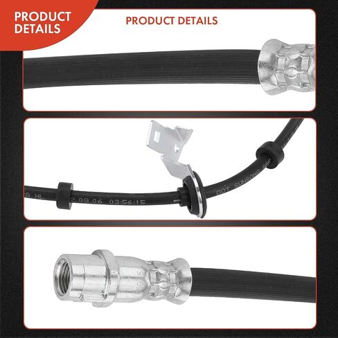 A-Premium Front Passenger Brake Hydraulic Hose Compatible with Select Mercedes-Benz Models - ML320 1998-2003, ML350 2003-2005, ML430 1999-2001, ML500 2002-2005/2013-2015, ML55 AMG 2000-2003 in Saudi Arabia